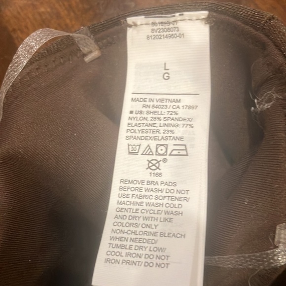 Old Navy Asymmetrical Brown Exercise Top-Large-Excellent Condition - Picture 2 of 4